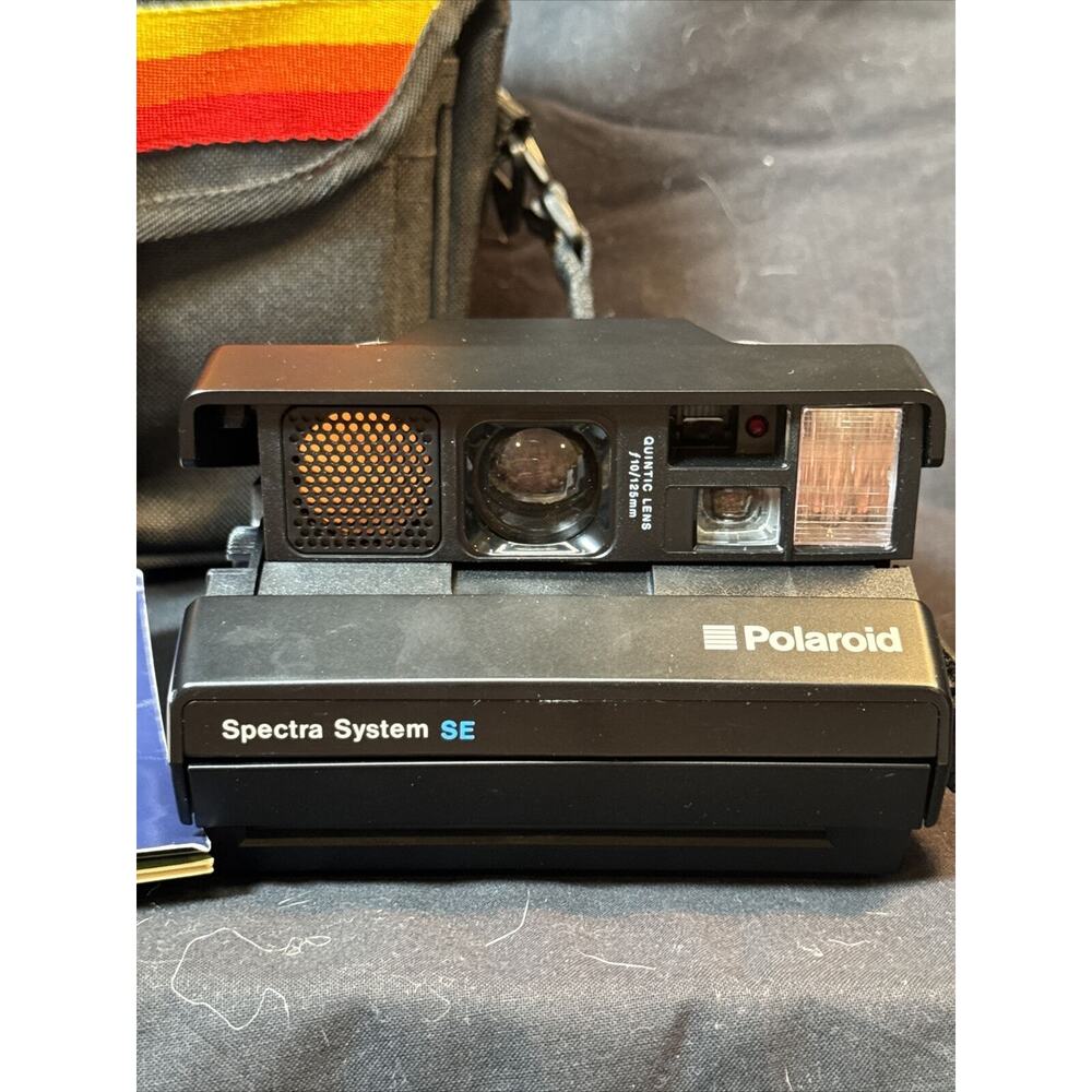Vintage Polaroid Spectra System SE Instant Film Camera, Case & Manual. EUC